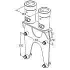 Unicol PS4 Twin Column Back-To-Back Suspension Adaptor for Pozimount/Xactmatch Wall Mounts product image