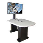Unicol RHO1 Rhobus Huddle Premium Single Screen Height Adjustable Table