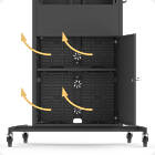 Unicol RP100 Rhobus Plus Trolley for Monitors and Touchscreen Displays product image