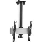 Vogels C1544S Monitor/TV Ceiling Mount Kit (Up to 65″/ Max 80kg; VESA 100×100–400×400; 140cm ceiling to screen centre;  Silver finish)