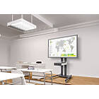 Vogels TD1584S Connect-It Trolley Height Adjustable Monitor Trolley finished in Black & Silver product image