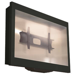 Aluminium outdoor housing for 80″ monitors
